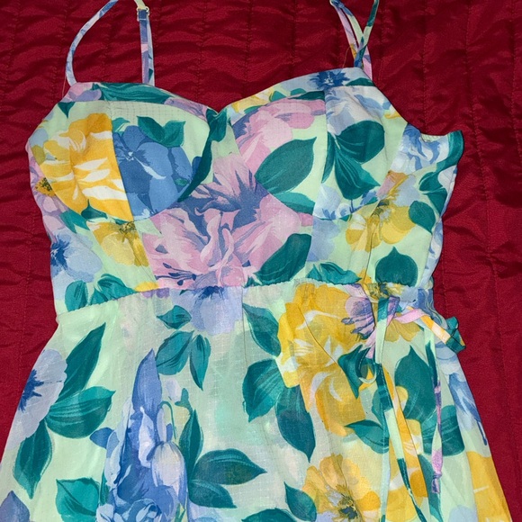Lily Rose Mint Green Floral Dress XXL - Picture 3 of 8